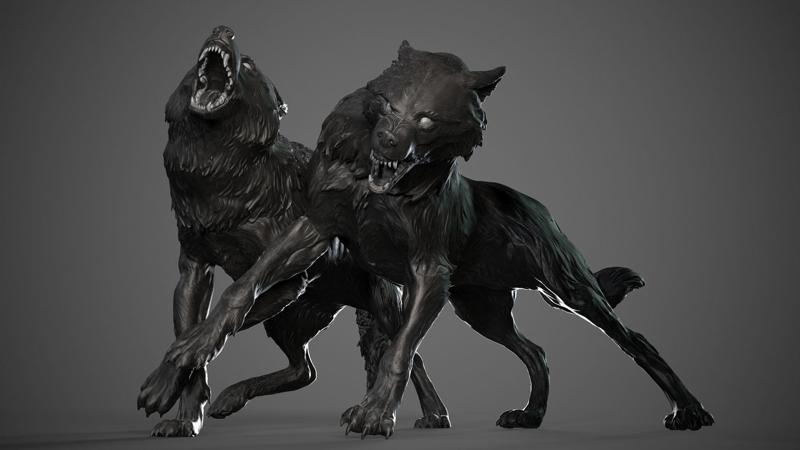 Wolves - 3D Sculpting - High Poly