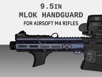 9.5 Inch MLOK M4 Handguard - Airsoft