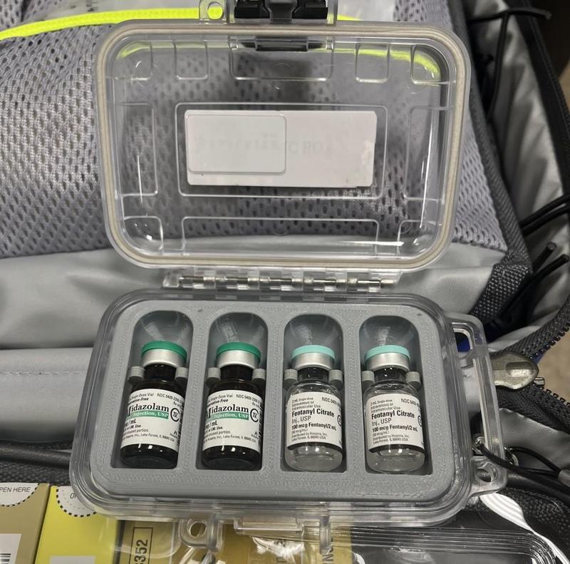 Waterproof box vial insert
