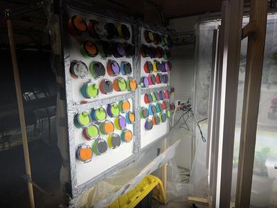 hydroponic wall cup holder