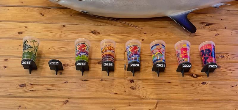Zorbaz Cups Wall Mount Display