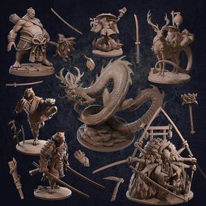 Fire Dragon and Trapper Pack - Pre Supported