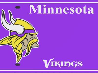 Minnesota Vikings License Plate (BLANK)