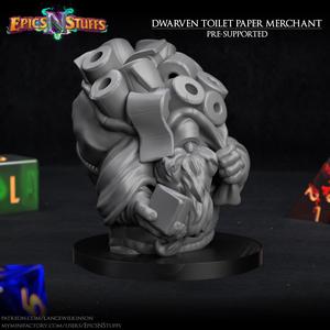Toilet Paper Merchant Miniature - Pre Supported