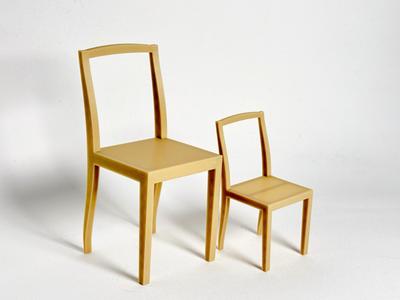 Modern Minimalist Dollhouse Chair | Support-Free 
