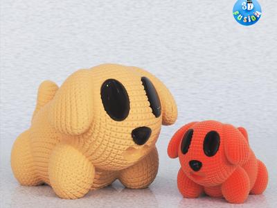 Cute Knitted Golden Retriever 
