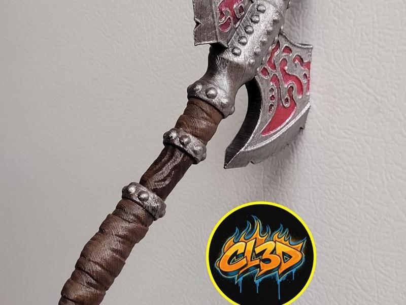 Sci-Fi Battle Axe Magnet