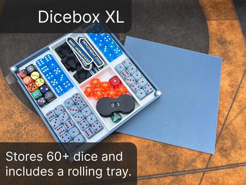 Dicebox XL with removable tray