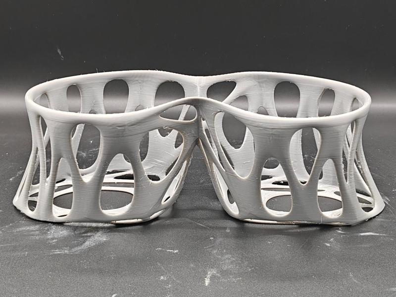 Minimalist voronoi shoes rack