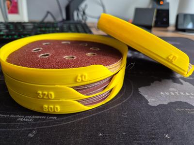 Stackable Sanding Paper Holder for 125/150mm Discs