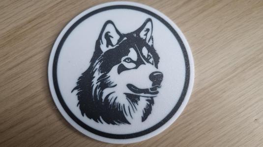 Siberian Husky Coaster