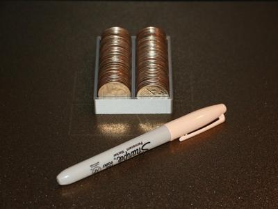 20 Dollar Quarter Holder Tray Exactly 20 Dollars