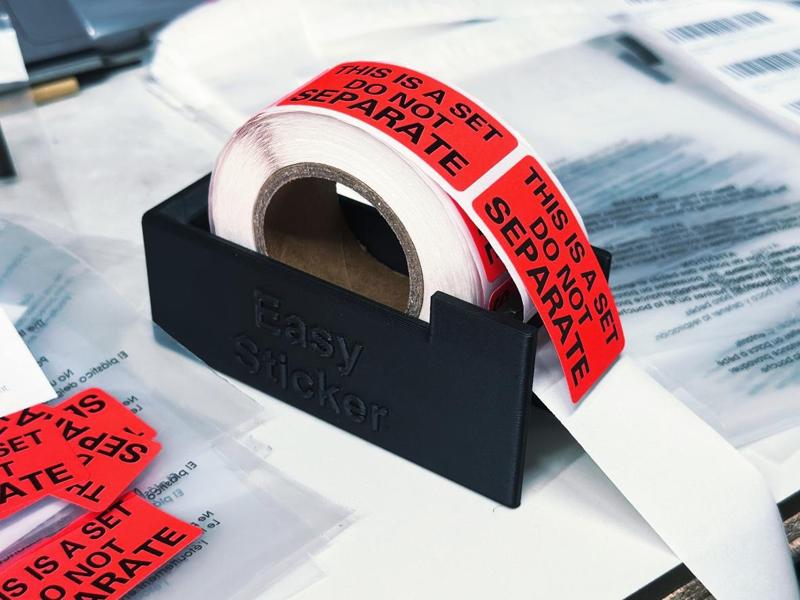Easy Sticker. A Label Peeler Desk Thing u needed
