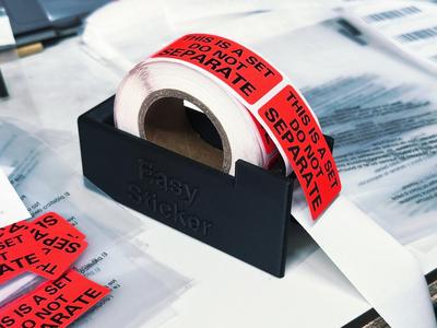 Easy Sticker. A Label Peeler Desk Thing u needed