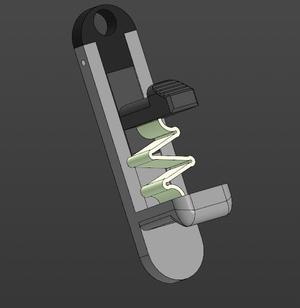 Tape holder for one hand use