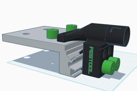 Clip-on dust extraction for Festool MFT/3 Multifunction Table
