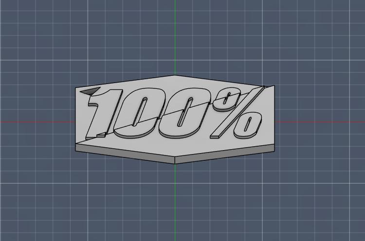 100% Keychain