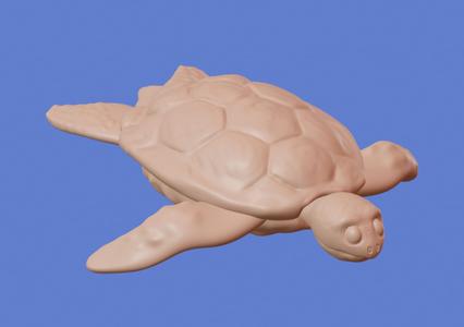 Great cute big sea turtel