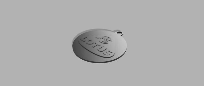 Lotus Logo & Writing keychain