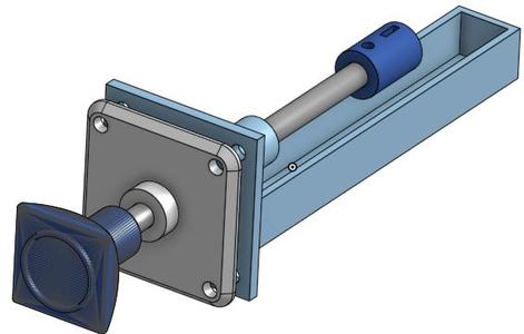 Carburetor heat slider control for flight sim