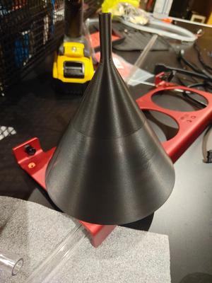 Funnel for radiator