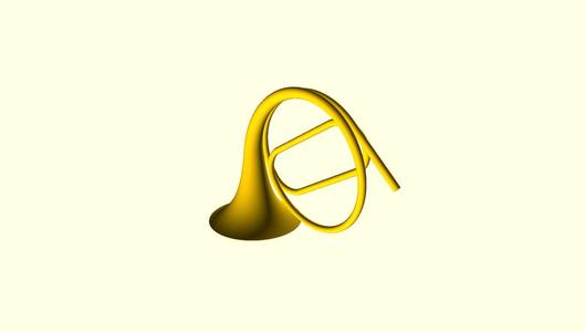 Bb2 Natural Horn (from OpenBrass.org)