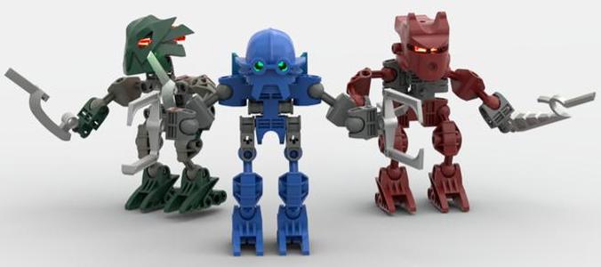 Bionicle Voya Nui Matoran Weapons pack 1