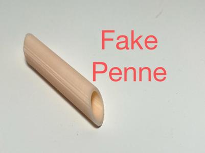 Fake Noodle Replica (Penne)
