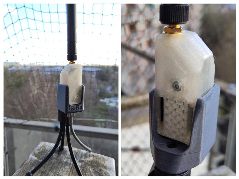 Tripod holster for seeed xiao esp32s3 lora module case