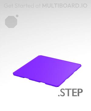 3x3x0·25 - Multibin Insert - STEP Remixing File
