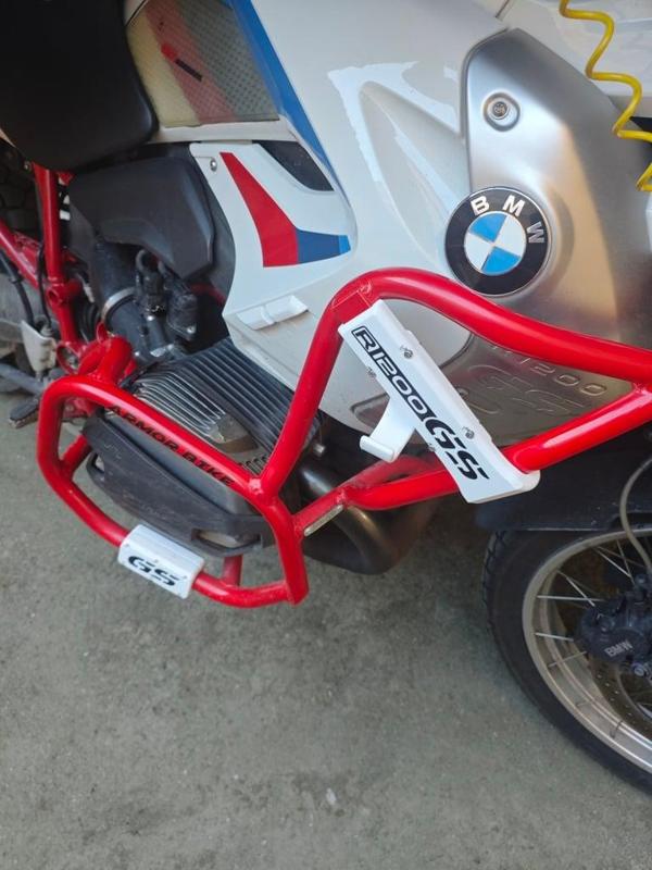 BMW R1200 GS slider for crash bars (with hook)
