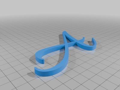 All Alphabet Letters Upper case A-Z Font: Allura-Regular by Google Fonts (OFL License)