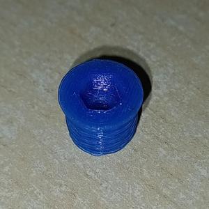 Threaded Insert with Flange and Hex Key or Coin Drive