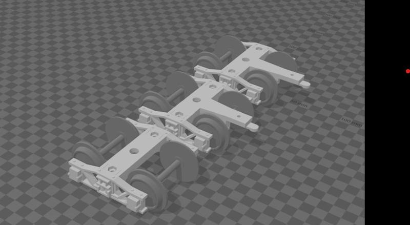 1:22.5 G-Scale Arch Bar Truck/Bogie Bachmann Big Hauler and LGB length