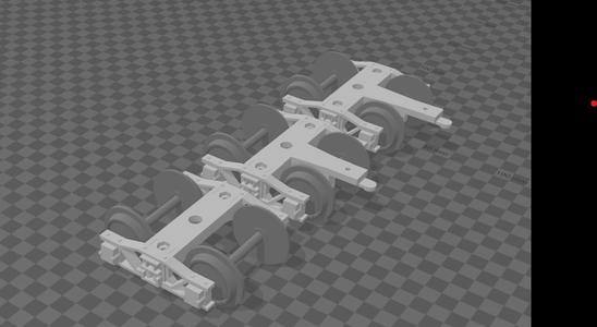 1:22.5 G-Scale Arch Bar Truck/Bogie Bachmann Big Hauler and LGB length