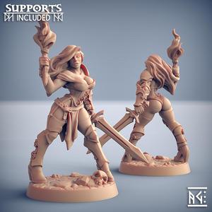 Elena - Fighters Guild Beauty (Fantasy Pin-Up)