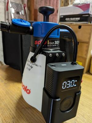 SOLO Vario Foam 303 sprayer electric airpump conversion Mijia 2
