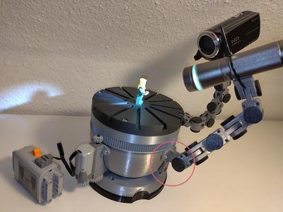 Sneak Camera Adapter for Highly Adjustable Ball Vice System