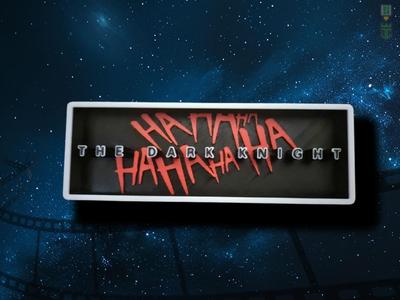 Dark Knight Cinema Film Room Sign Box