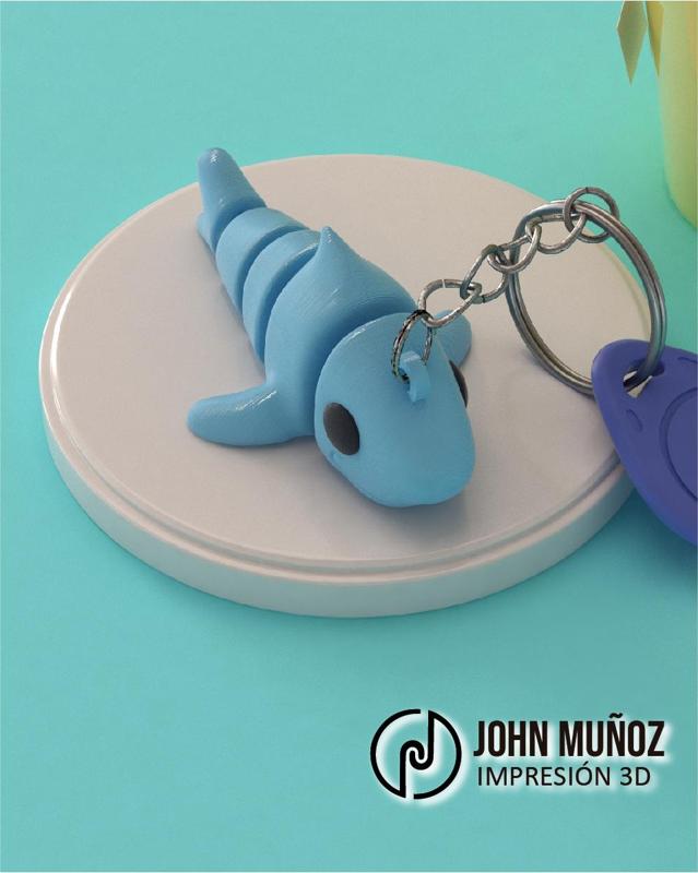 Shark Articulated Keychain and Figure