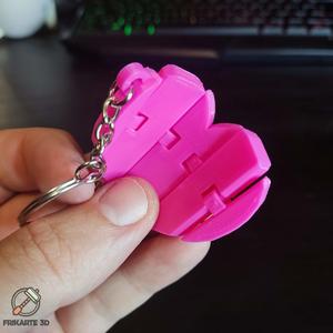 Flexi Heart Keychain