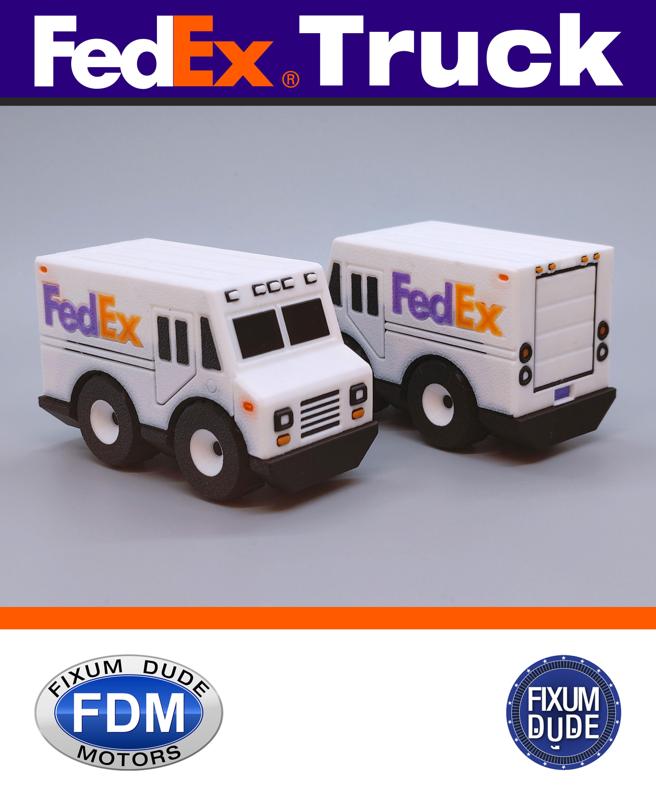 Fixum Dude Motors PIP FedEx Delivery Truck