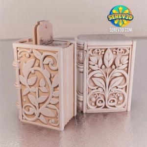 Book Spice Shaker - Salt & Pepper Kitchen Accessory - 3D Print STL/3MF
