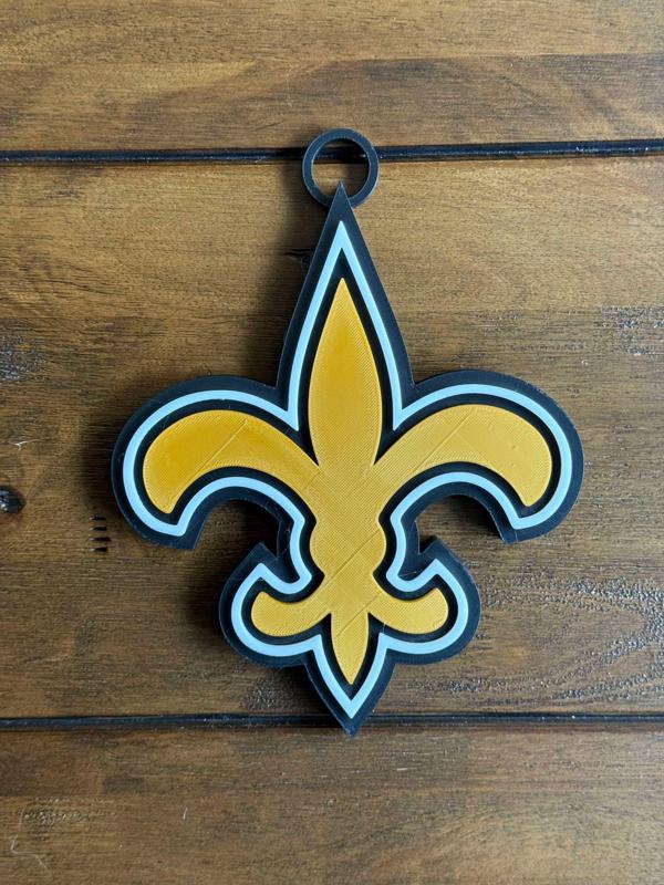 New Orleans Saints Oversized Necklace, Pendant