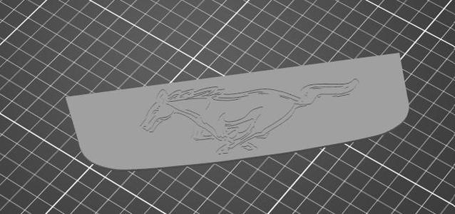 6. Gen Ford Mustang - tray inlay
