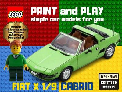 LEGO FIAT X 1/9 cabrio