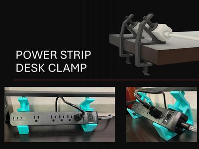 Power Strip Desk Clamp