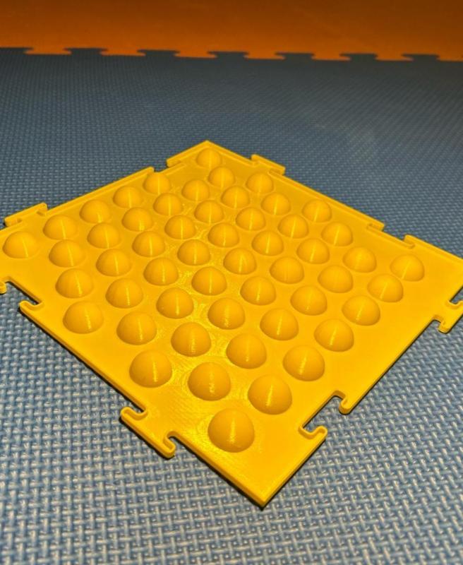 Massage Puzzle Mat - Acupressure Hemispheres 240x240 mm