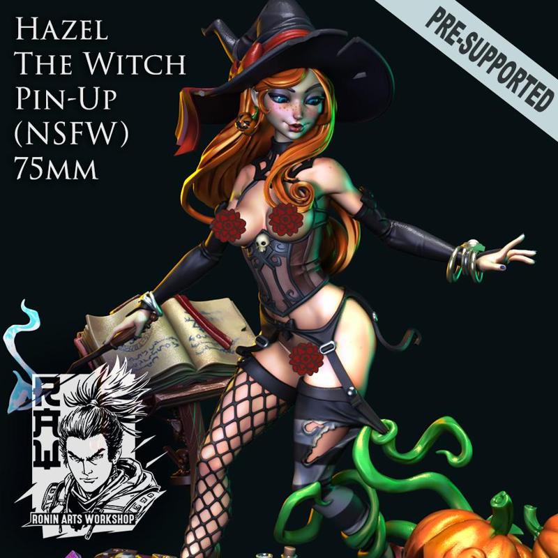 Hazel The Pumpkin Witch - (NSFW Ver.) 75mm Pin Up Presupported