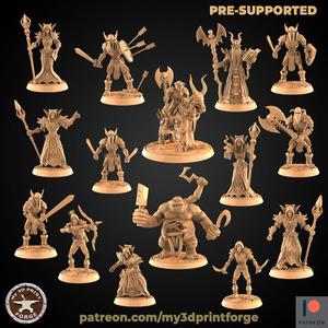 Undead BUNDLE (15 Unique pre-supported STLs)